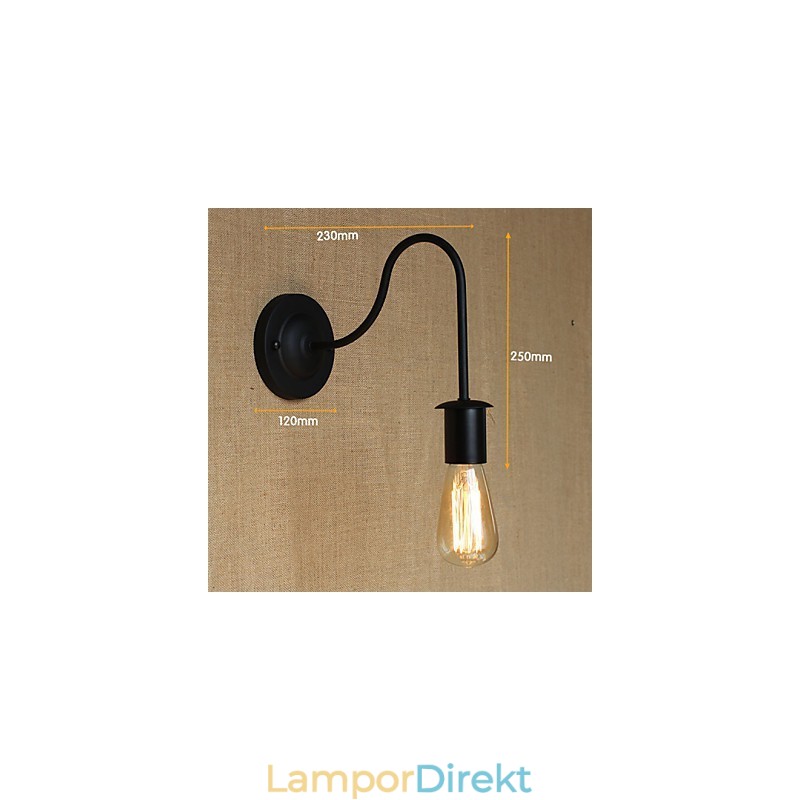 American Country Pastoral Enkelhet Kreativ Personlighet Retro Dekorativ Vägglampa Gångtrappa