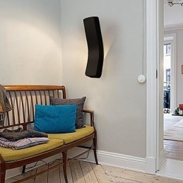 Kontrakterade Och Samtida Kreativa Böjda Smidesjärn Vägglampa Power Lights