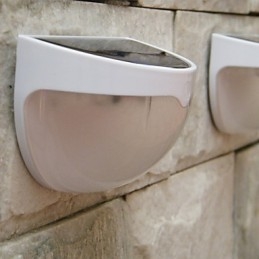 Den Nya Ljud- Och Ljusstyrningen Solar Vägglampa Trädgårdsljus Staket Lampa Ljus Villa