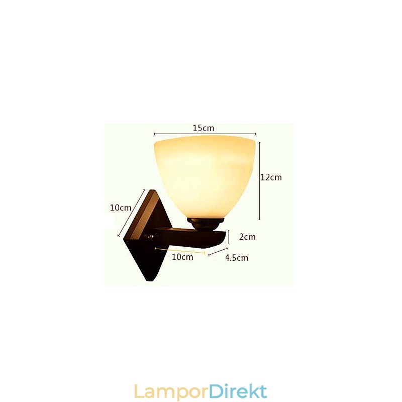 Vägglampa Glas Varm Modern Vägglampa Av Huvudet Av En Säng Lights