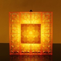 Creative Blocks Ram Ljusfärgad Söta Små Gåvor Vägglampa Bälte Krok Lights