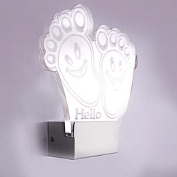 Akryl Vägglampa Pvc Lampa Ljus Chip Modern Contemporary Metal