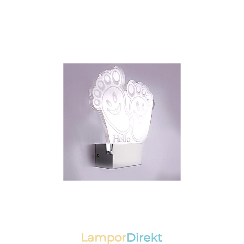 Akryl Vägglampa Pvc Lampa Ljus Chip Modern Contemporary Metal