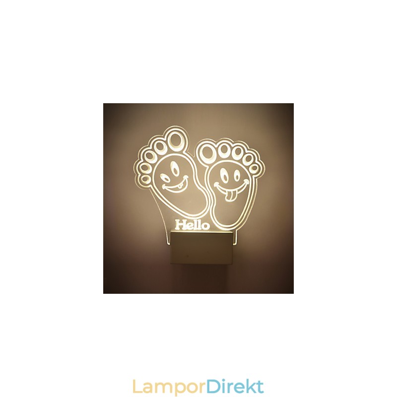 Akryl Vägglampa Pvc Lampa Ljus Chip Modern Contemporary Metal