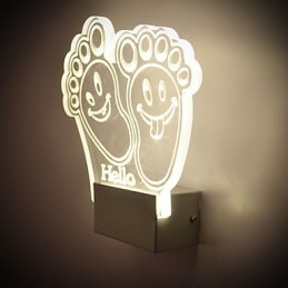 Akryl Vägglampa Pvc Lampa Ljus Chip Modern Contemporary Metal
