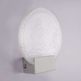 Akryl Vägglampa Pvc Lampa Light Chip Modern Contemporary Metal 5W