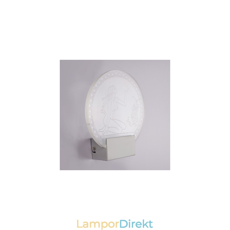 Akryl Vägglampa Pvc Lampa Light Chip Modern Contemporary Metal 5W