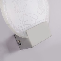 Akryl Vägglampa Pvc Lampa Light Chip Modern Contemporary Metal 5W