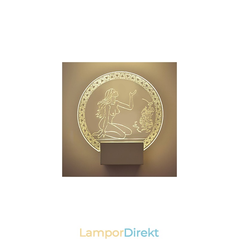 Akryl Vägglampa Pvc Lampa Light Chip Modern Contemporary Metal 5W