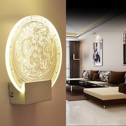 Vägglampor Pvc-Lampa Ljus Modern Contemporary Metal