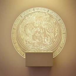 Vägglampor Pvc-Lampa Ljus Modern Contemporary Metal
