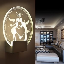 Akryl Vägglampa Pvc Lampa Ljus Modern Contemporary Metal