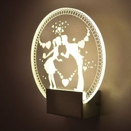 Akryl Vägglampa Pvc Lampa Ljus Modern Contemporary Metal