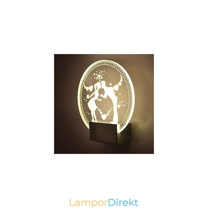Akryl Vägglampa Pvc Lampa Ljus Modern Contemporary Metal