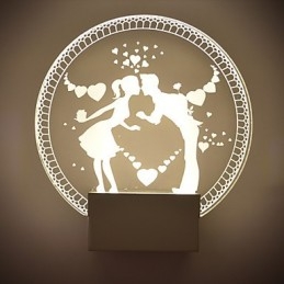 Akryl Vägglampa Pvc Lampa Ljus Modern Contemporary Metal