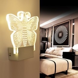 Akryl Vägglampa Pvc Lampa Ljus Modern Contemporary Metal
