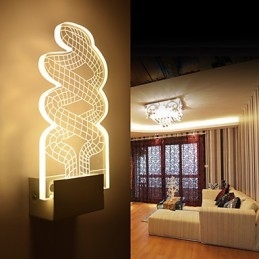 Akryl Vägglampa Pvc Lampa Ljus Chip Modern Contemporary Metal