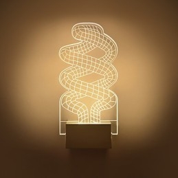 Akryl Vägglampa Pvc Lampa Ljus Chip Modern Contemporary Metal