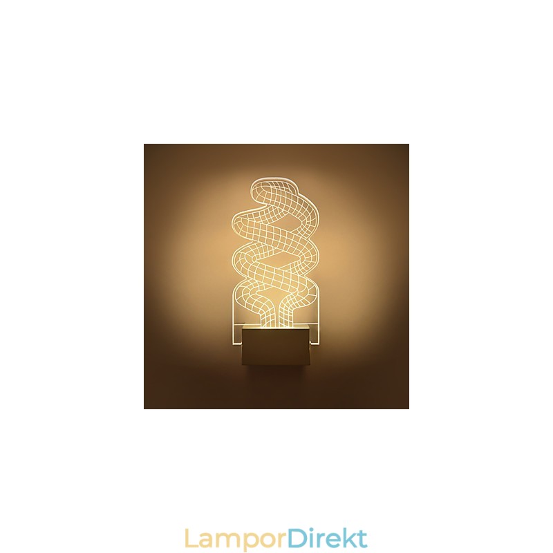 Akryl Vägglampa Pvc Lampa Ljus Chip Modern Contemporary Metal