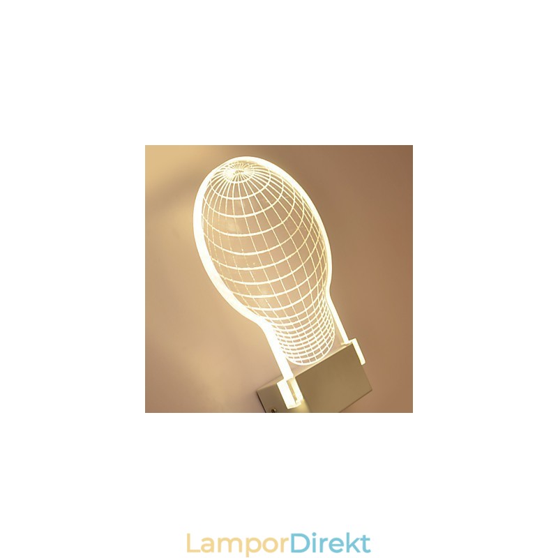 Akryl Vägglampa Pvc Lampa Ljus Chip Modern Contemporary Metal