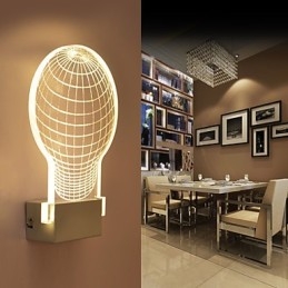Akryl Vägglampa Pvc Lampa Ljus Chip Modern Contemporary Metal