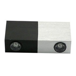 Modern Vägglampa Med Halvsilver Halvsvart Chic Design Cubic Body 2 S