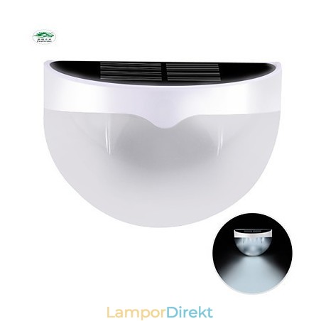 Soldriven Vattentät Ip55 Lampa Vit + Svart Soldriven Vattentät Ip55 Lampa Vit + Svart