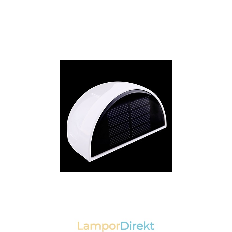 Soldriven Vattentät Ip55 Lampa Vit + Svart
