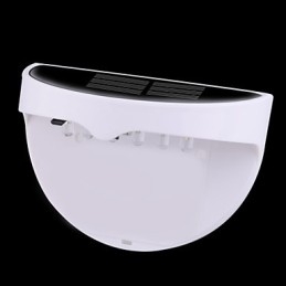 Soldriven Vattentät Ip55 Lampa Vit + Svart