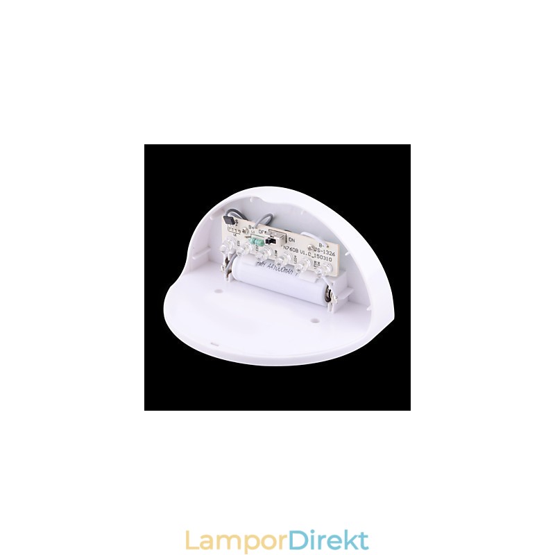 Soldriven Vattentät Ip55 Lampa Vit + Svart