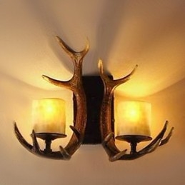 Vägglampa Med 2 Lampor I Hornfunktion