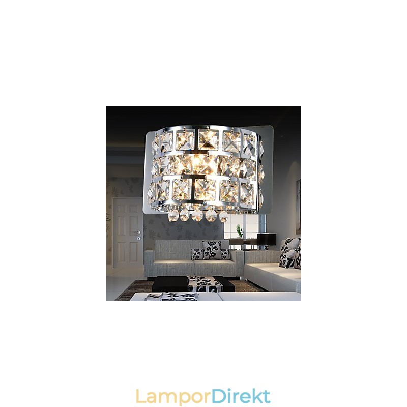 Crystal Flush Mount Vägglampor Modern Contemporary G4 Metal