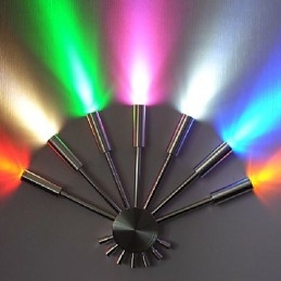 Modern Vägglampa Med Spridande Ljus Fläktformade 7 Metallpinnar Chic Style