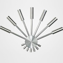 Modern Vägglampa Med Spridande Ljus Fläktformade 7 Metallpinnar Chic Style