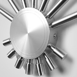 Modern Vägglampa Med Spridande Ljus Fläktformade 7 Metallpinnar Chic Style
