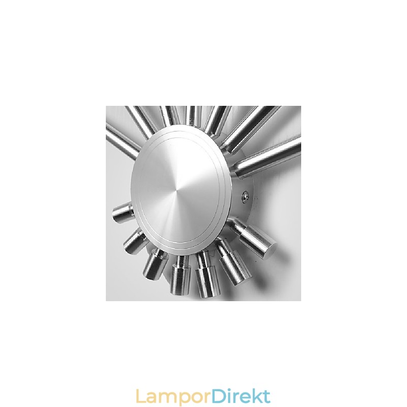 Modern Vägglampa Med Spridande Ljus Fläktformade 7 Metallpinnar Chic Style