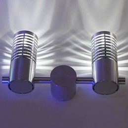 Modern Vägglampa Med Spridningsljus 2-Cylindrigt Barriärlager Ljusstråle
