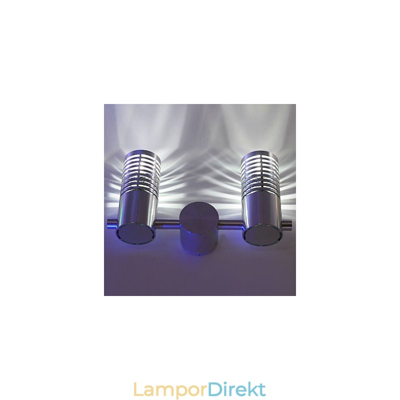 Modern Vägglampa Med Spridningsljus 2-Cylindrigt Barriärlager Ljusstråle