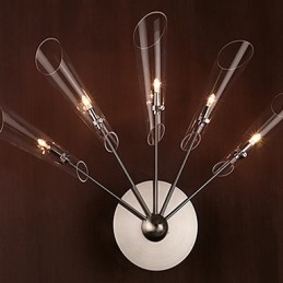 Konstnärlig Kristallvägglampa Med 5 Lampor
