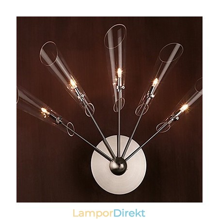 Konstnärlig Kristallvägglampa Med 5 Lampor Konstnärlig Kristallvägglampa Med 5 Lampor