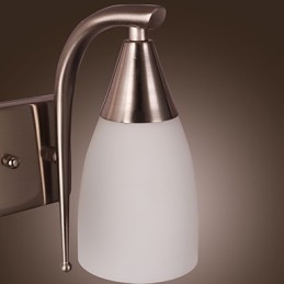 2 Ljus Vägglampa I Vit Skärm