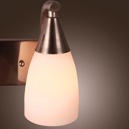 2 Ljus Vägglampa I Vit Skärm