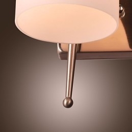 2 Ljus Vägglampa I Vit Skärm