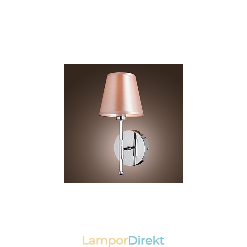 Enkel Designad Vägglampa I Varmt Ljus