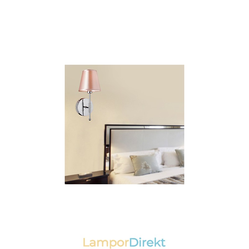 Enkel Designad Vägglampa I Varmt Ljus