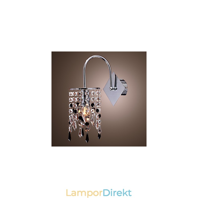 Vägglampa Med Elegant Crystal Drop