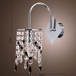 Vägglampa Med Elegant Crystal Drop