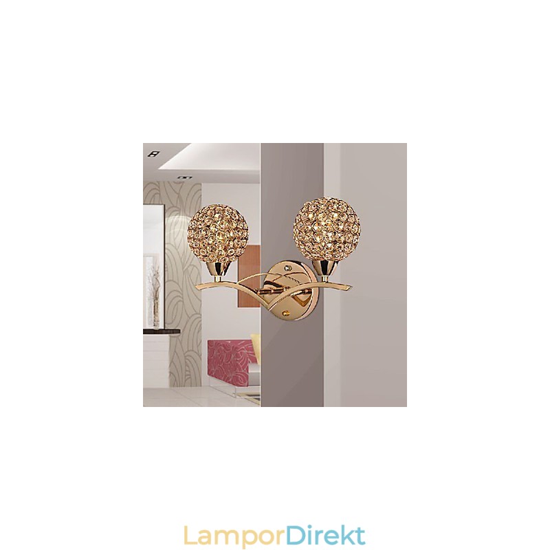 Modern Chic Vägglampa I 2 Lampor