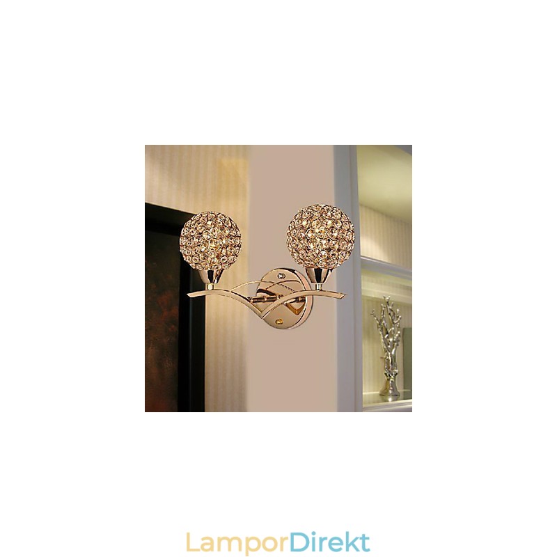 Modern Chic Vägglampa I 2 Lampor