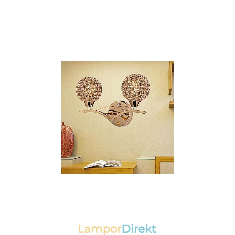 Modern Chic Vägglampa I 2 Lampor